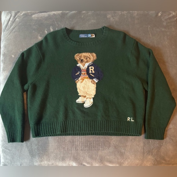 Ralph Lauren Polo Bear Wool-Cashmere Sweater XXL